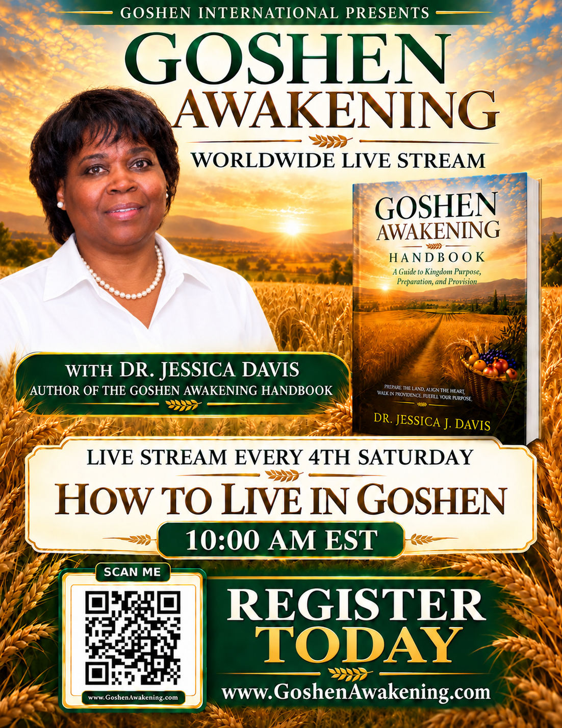 Goshen Awakening Live Stream Worldwide-Every 4th Saturday [Includes 50 Goshen Rewards Monthly]